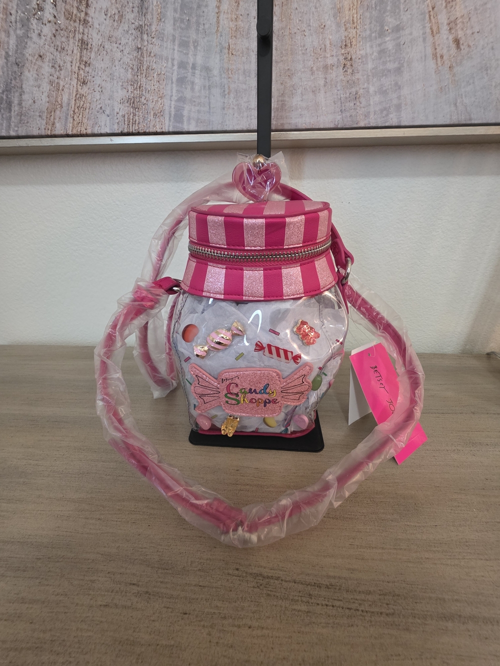 Betsy Johnson Candy Shoppe Clear Pink Bag NWT - Picture 8 of 10